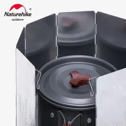 Pare-vent pliable ultraléger NATUREHIKE pour réchauds de camping